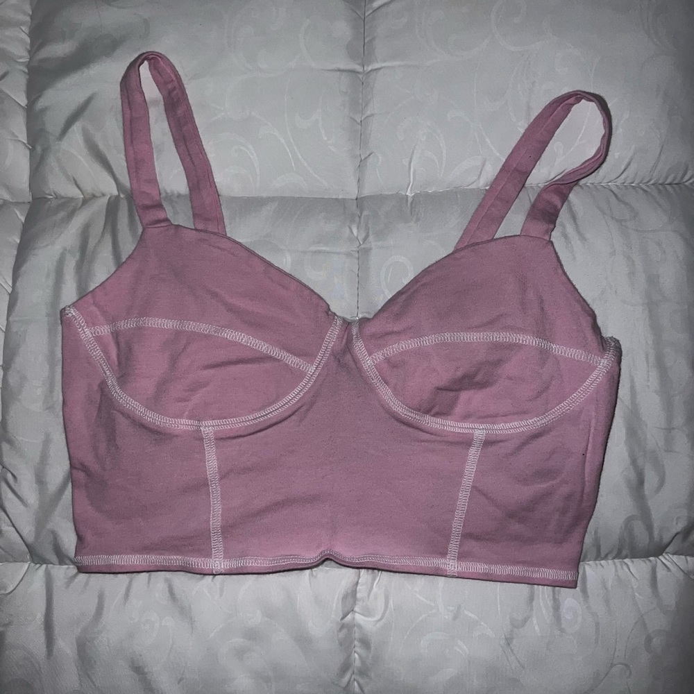 Pink Cropped Tank